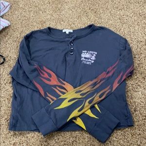 One of a kind urban outfitters flame long sleeve